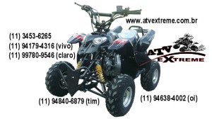 quadriciclo 110cc automatico preto - www.atvextreme.com.br