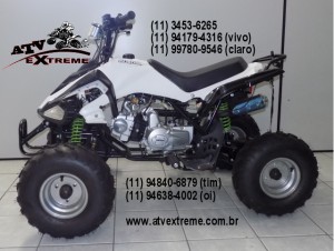 quadriciclo 125cc branco lateral www.atvextreme.com.br