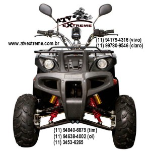 quadriciclo quadris 150cc utilitario preto frente - www.atvextreme.com.br