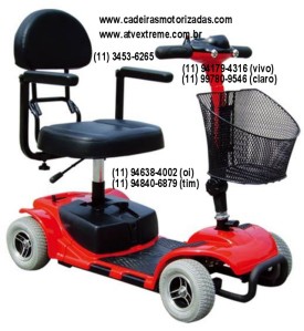 quadriciclo scooter mobility bronze lateral - cadeira de rodas eletrica motorizada - www.cadeirasmotorizadas.com